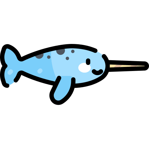 Narwhal aquatic animal narwhal icon