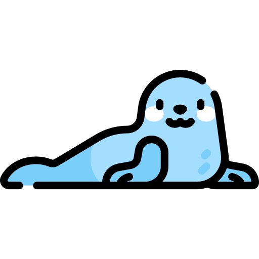 Seal zoo wild life animal icon