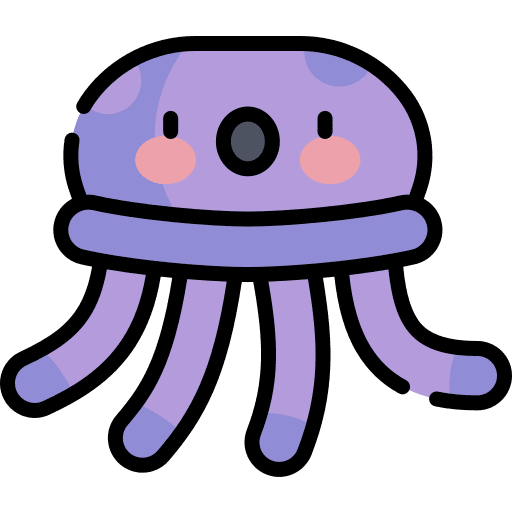 Jellyfish sea life aquarium aquatic icon