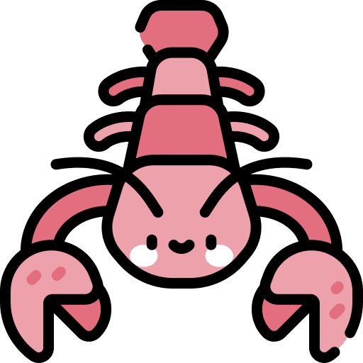 Lobster food and restaurant animals sea life icon