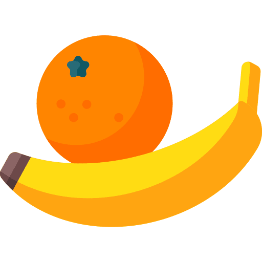 Banana orange vitamins banana icon