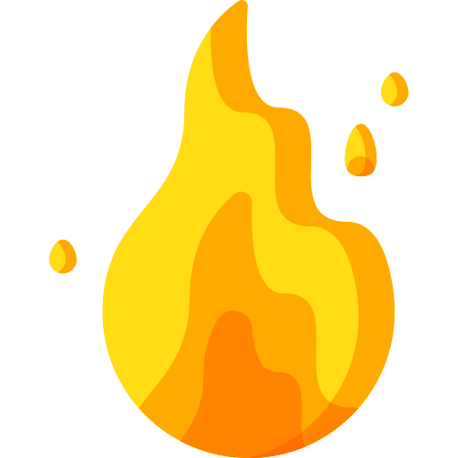 Burning burning flame nature icon