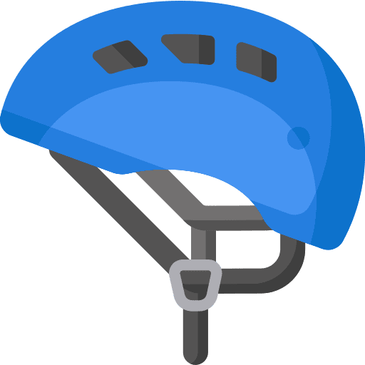Climbing protection helmet climbing icon