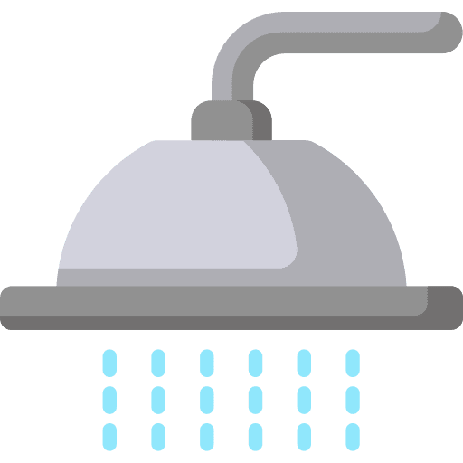 Bathroom cleaning shower water icon
