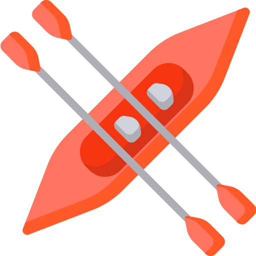 Boat transportation kayak canoe icon