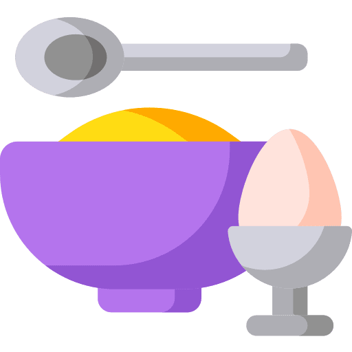 Bowl breakfast nutrition cereals icon