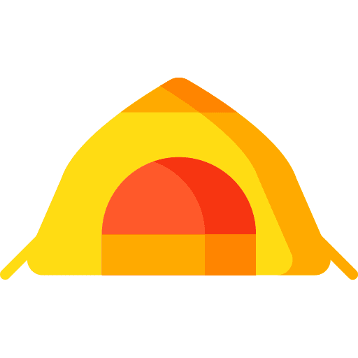 Architecture and city holidays architecture and city tent icon