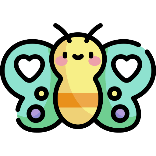 Butterfly wings bug boho icon