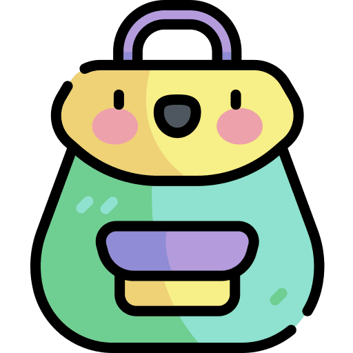 Backpack fashion travel bags icon