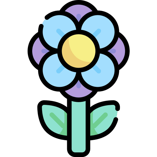 Flower blossom botanical petals icon