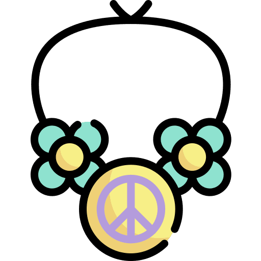 Necklace jewel peace fashion icon
