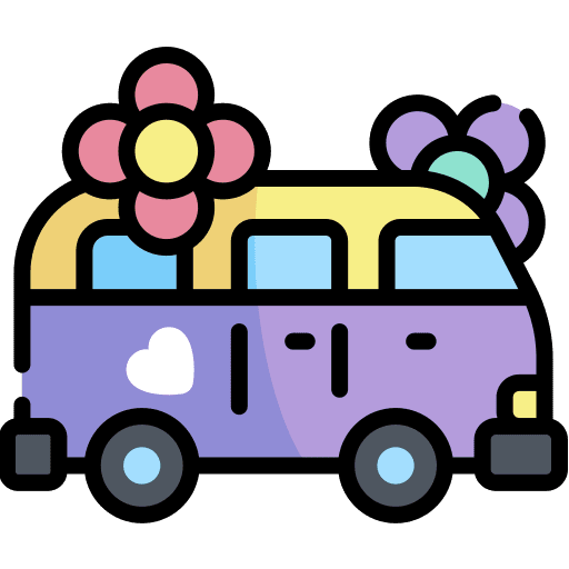 Van van automobile transport icon