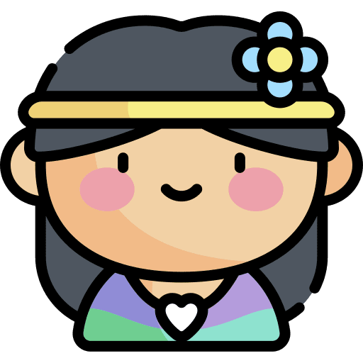 Hippie profile hippie woman icon