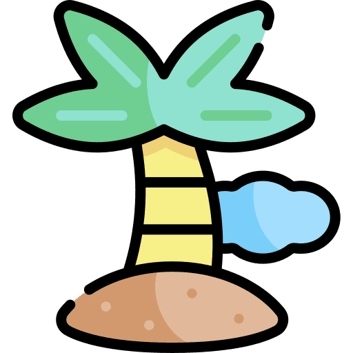 Island anture sand holidays icon