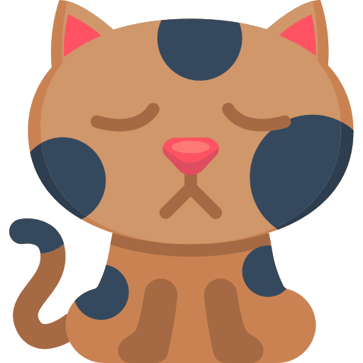 Sad avatar feline pet icon