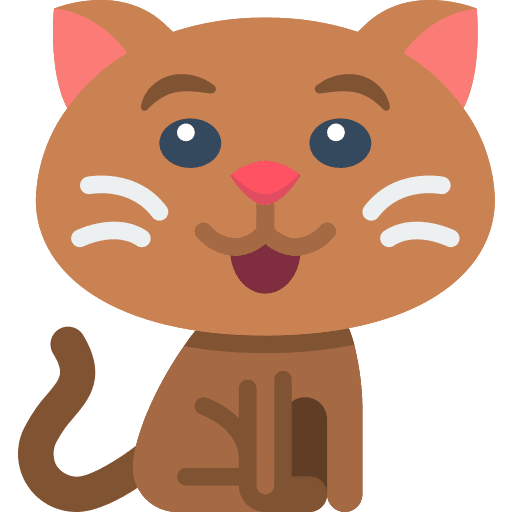 Happy avatar feline pet icon