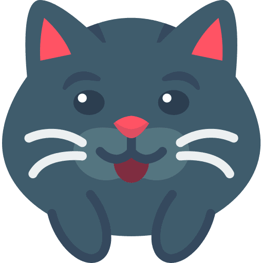 Happy cat animals kitty icon
