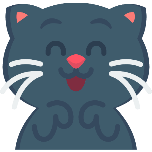 Happy happy domestic feline icon