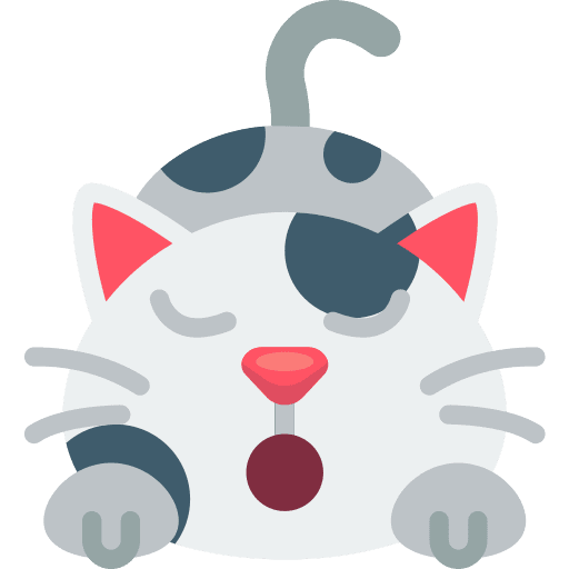 Sleepy domestic pet animals icon