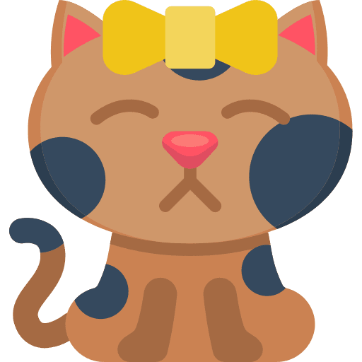 Annoyed domestic breed kitty icon