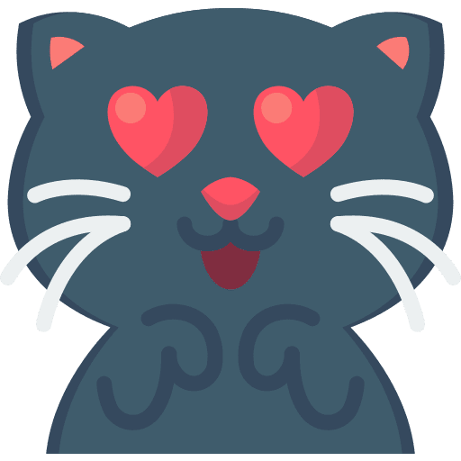 Love kitty cat animals icon