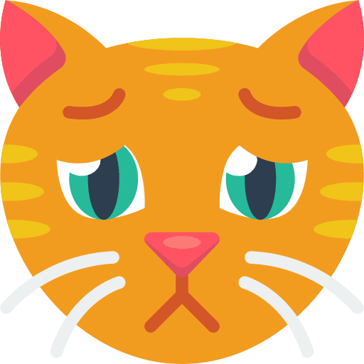 Sad avatar domestic animals icon