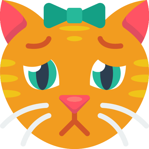 Sad breed animals cat icon