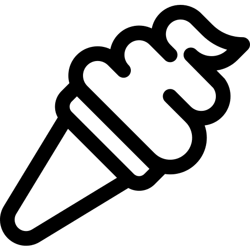 Ice cream sweet food and restaurant ice cream icon