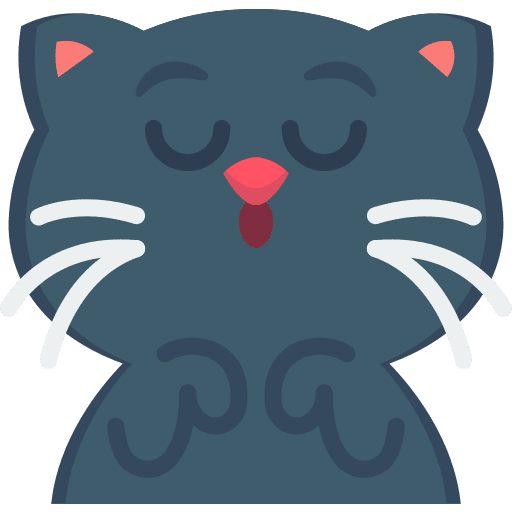 Sleepy feline kitty cat icon