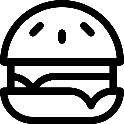 Burger junk food food fast food icon