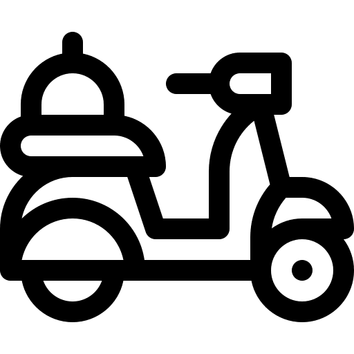 Delivery motorbike delivery restaurant icon