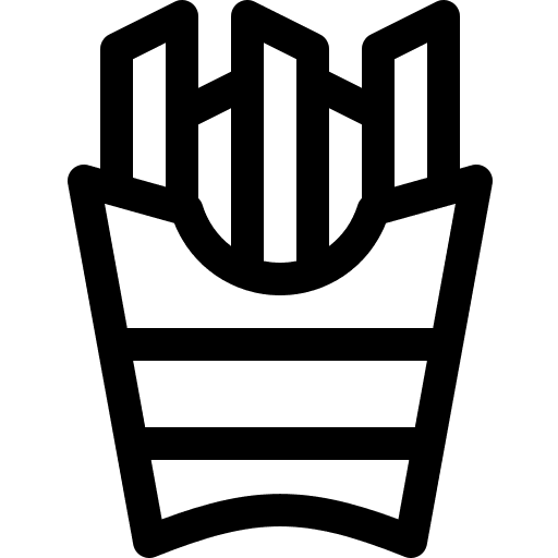 French fries french fries fast food restaurant icon