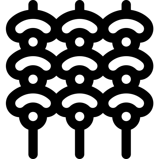 Skewers skewers meat food and restaurant icon