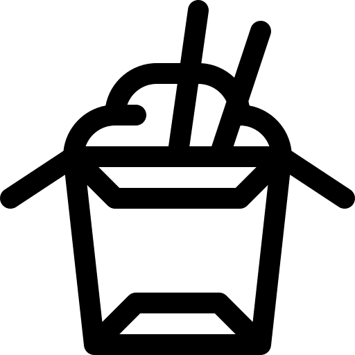 Take away noodles wok takeaway icon