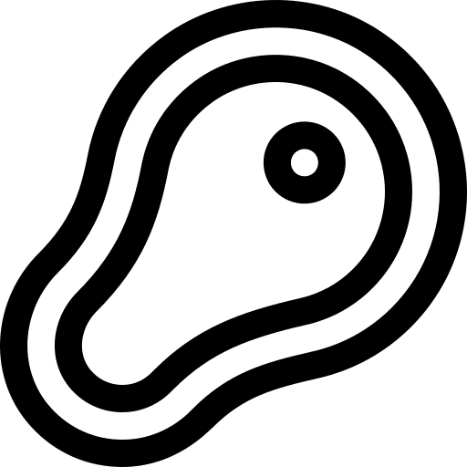 Meat barbecue proteins meat icon