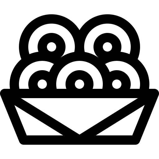 Onion ring snack unhealthy onion rings icon