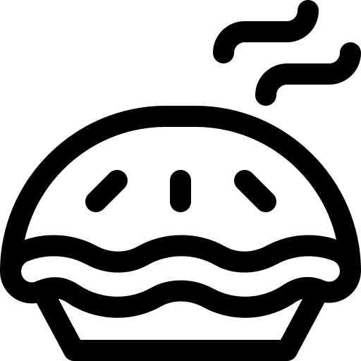 Pie sweet food and restaurant pie icon