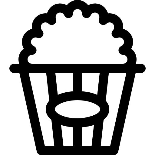 Popcorn food film snack icon