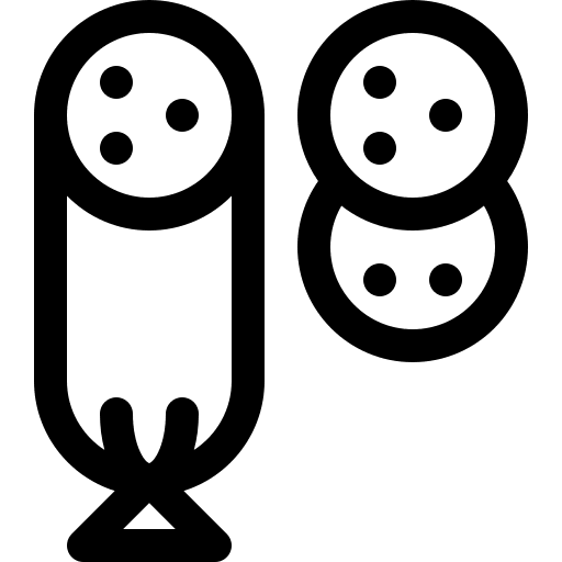 Sausage sausage fried butcher icon