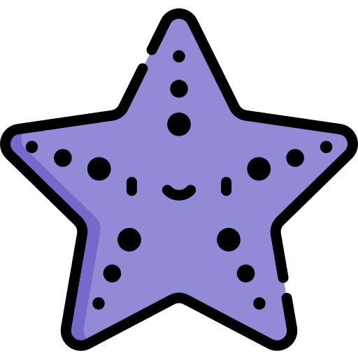 Starfish sea life aquatic starfish icon