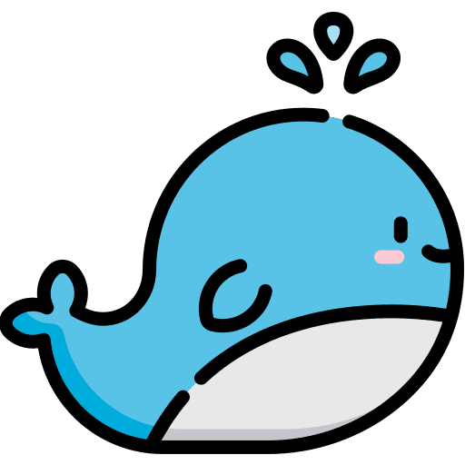 Whale ocean wild life whale icon