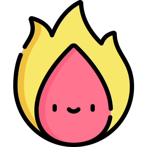 Fire nature flame burn icon