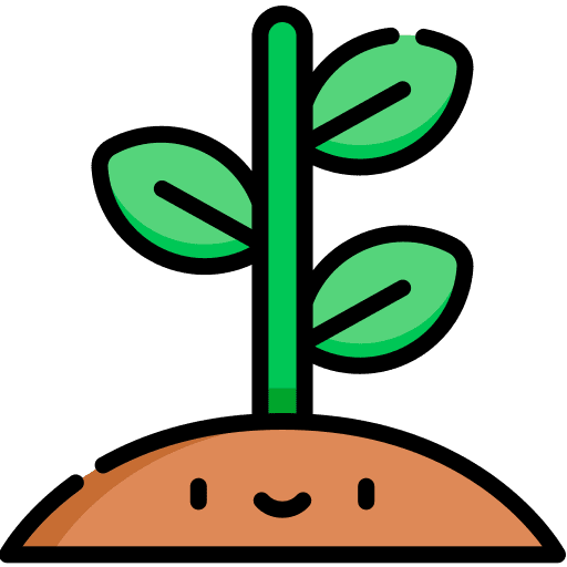 Growing plant sprout gardening botanical icon