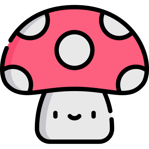 Mushroom food and restaurant mushroom muscaria icon
