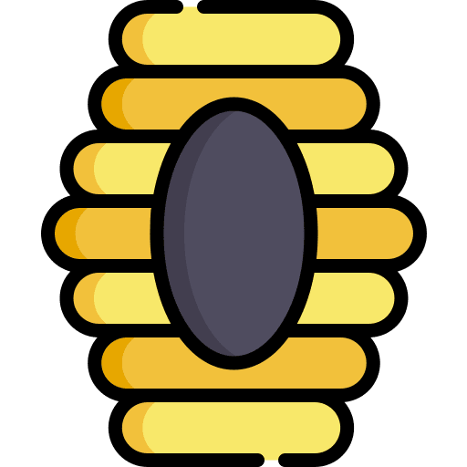 Hive honeycomb food farming and gardening icon