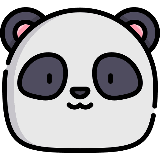 Panda bear animals zoo panda bear icon