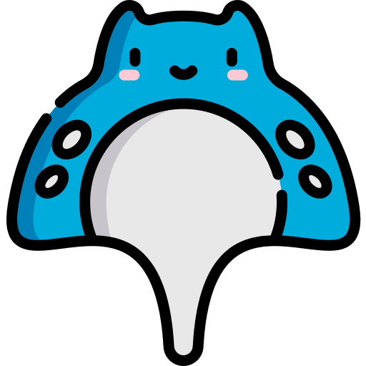 Stingray aquatic stingray animal icon
