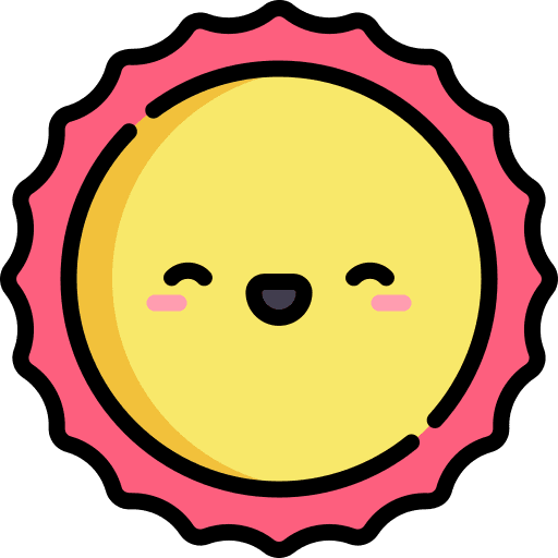 Sun meteorology summer warm icon