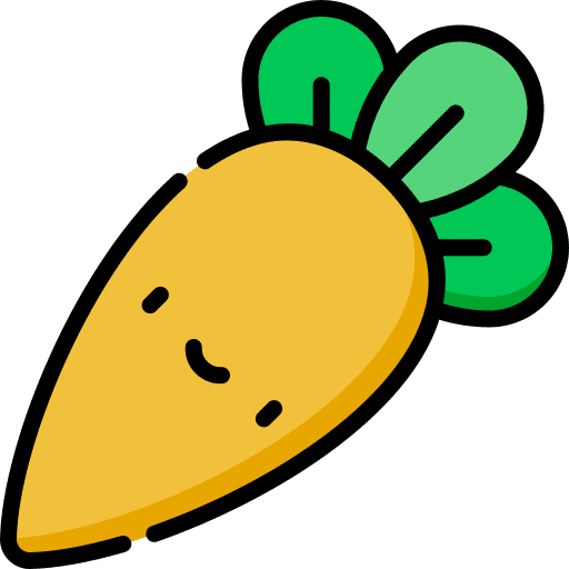 Carrot vegetarian vegetable vegan icon