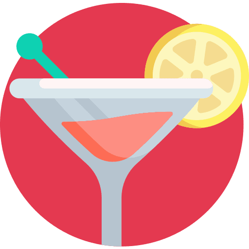 Cocktail glasses drink set cocktails icon